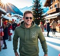 Personalized dad hoodie with children's birth years – A unique father gift. Dad hoodie. Christmas gift. product logo