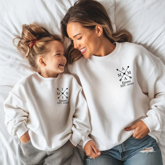 Mama Papa Pullover Partnerlook Mutter Tochter Mama Tochter Partnerlook