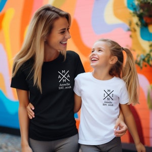 Mama & Mini:Personalisierte Partnerlook-Sets.Gemeinsam durch Stil verbunden Partnerlook-Sets für Mütter und Kinder.Mama und Kind Geschenke. Bild 2