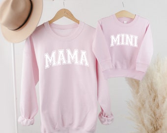 MAMA & MINI Set.Partner look mom and mini.Mom and me outfit.Matching sweater.Partner look hoodie mother and child.Mama hoodie.Mini hoodie.