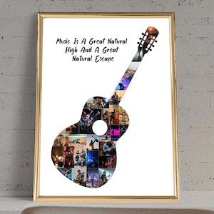 Guitar Gifts | Gifts For Guitar Players | Guitar Personalized Gifts | Guitar Gift For Teachers | Guitar Photo Collage | Guitar Gifts For Him