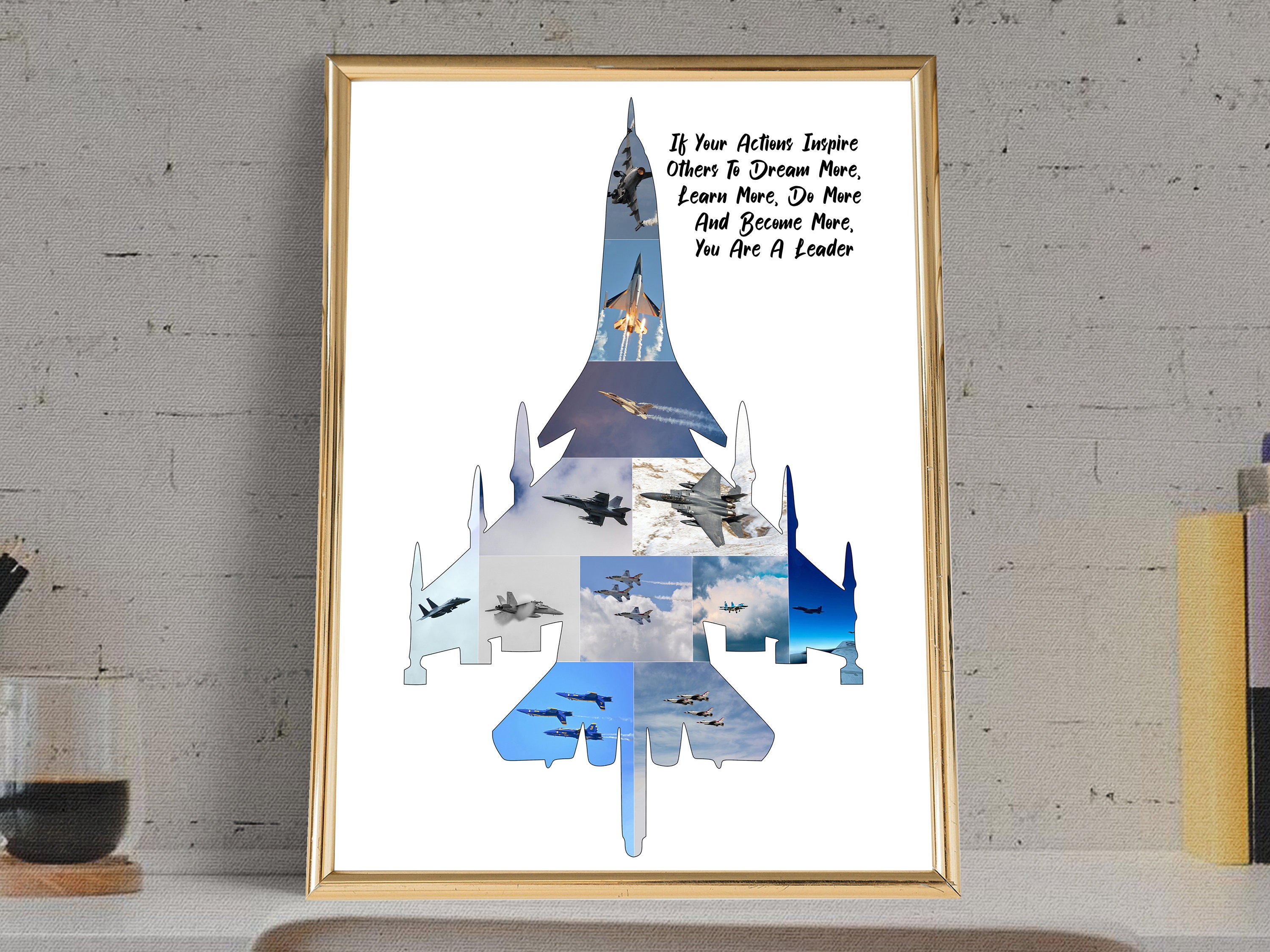 Personalized Military Aviation Photo Collage Art (digital Print) - Etsy