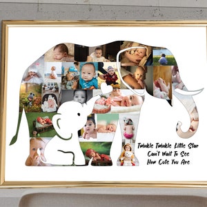 Personalisierte Schwangerschaft Fotocollage It's A Boy Baby Shower Baby Shower Fotocollage Baby Shower Poster Eltern Fotocollage