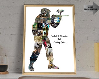 Personalized Paintball Photo Collage | Custom Wall Art (Digital JPG)