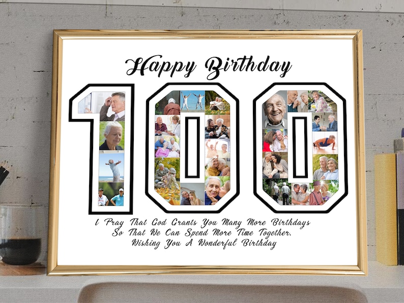 100th Birthday Gift for Men Gift for Women 100 Year Old Birthday Gift