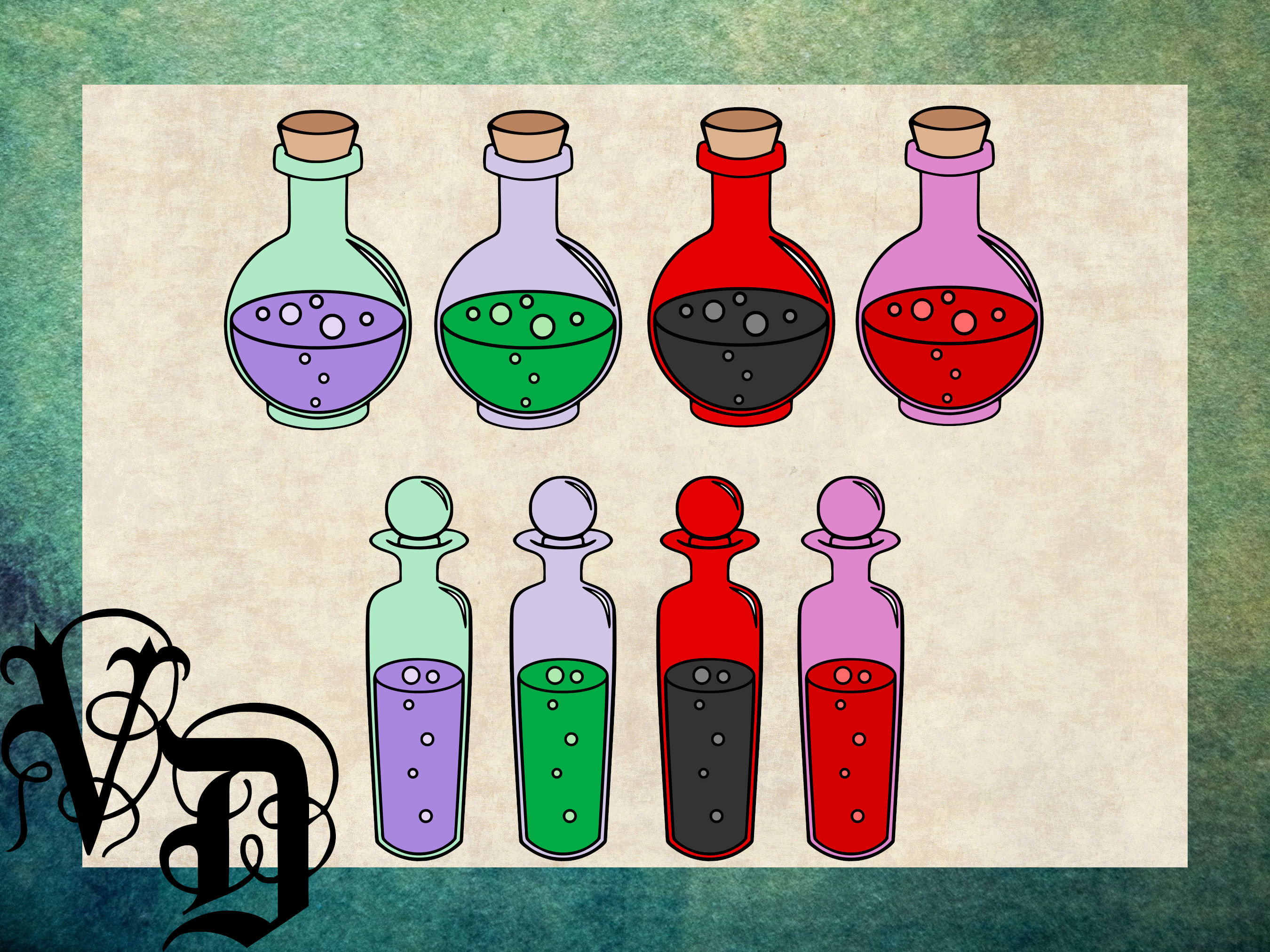 Potion Svg Files Potion Bottle SVG | Witch Potion SVG | Alchemy SVG | Spell Potion Svg ...