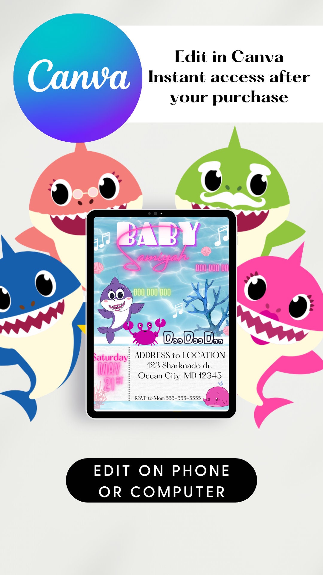 editable-baby-shark-birthday-invitation-template-printable-etsy