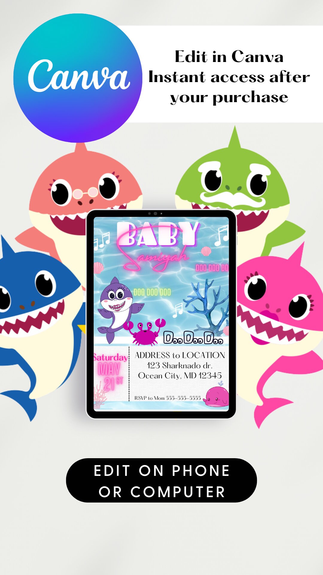 editable-baby-shark-birthday-invitation-template-printable-etsy