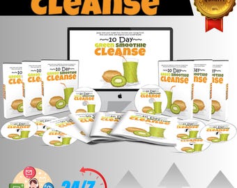 Green Smoothie Cleanse: Video Course, eBook & Canva Template