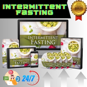 Intermittent Fasting Course: Video, Audio, PDF Guide + Canva Template (Digital Download