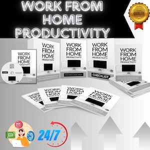 Work From Home Productivity:  Complete Guide with Resell Rights, PDF & Video Series!