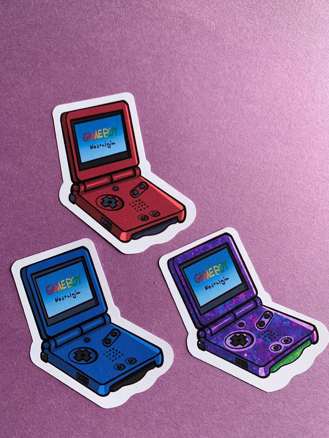 Gameboy Advance SP Stickers Etsy
