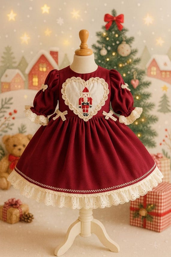 burgundy red christmas dress Solange Dress in Burgundy Tulle L