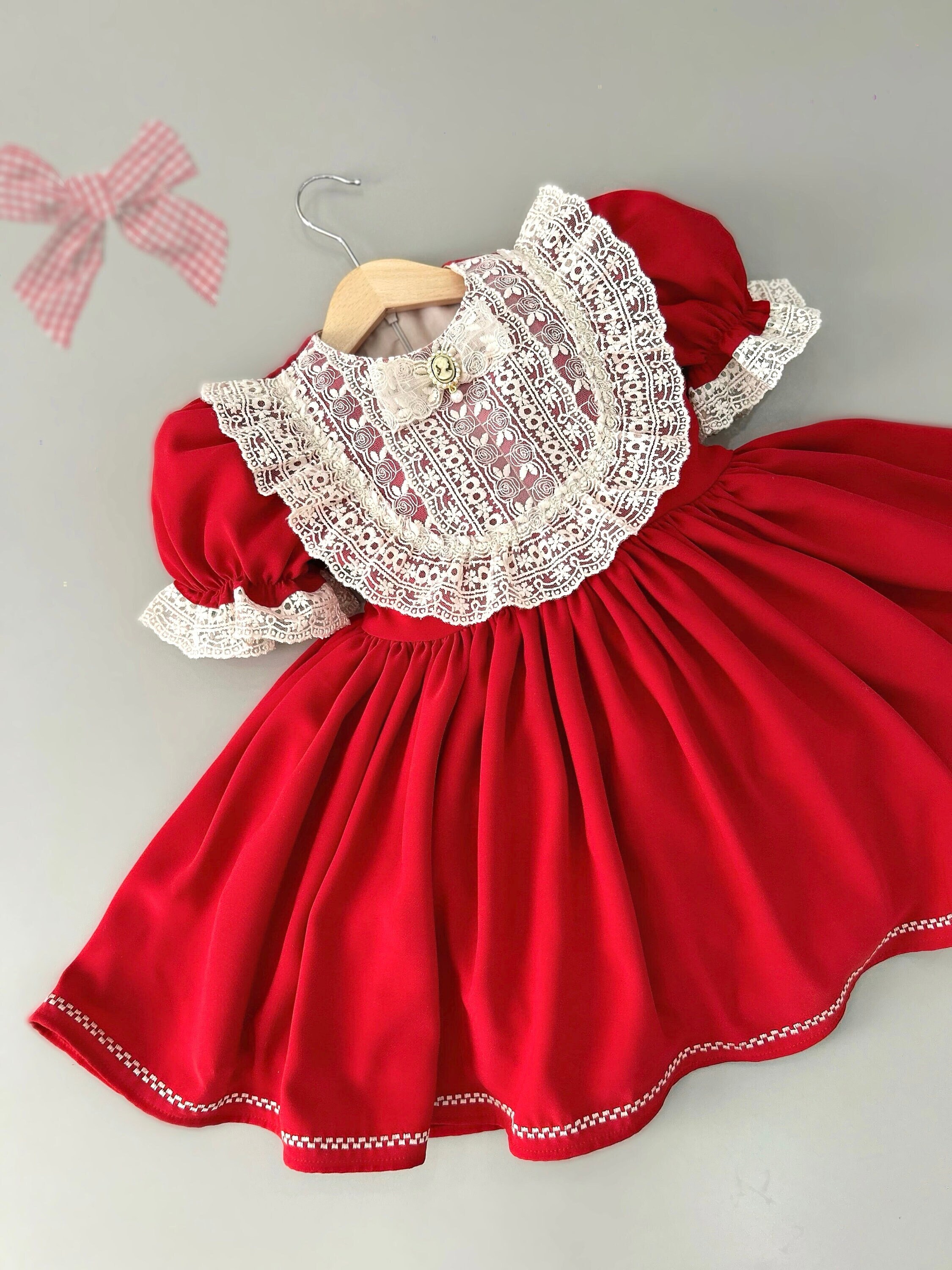 vintage red christmas dress Like the vintage red curtains of an old-time circus rising, this Christmas dress lights up the season with warmth and a touch of magic. Eve's Folly Night Dress Available from 7AM 28th