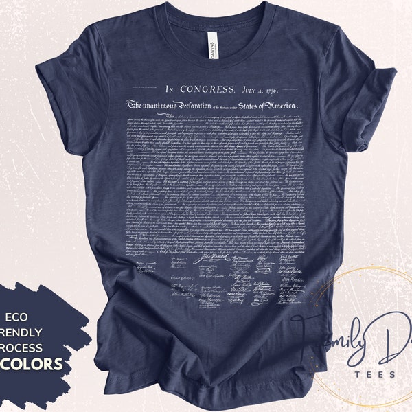 Declaration of Independence Shirt, US Constitution Shirt, We The People Women's Tee, American History 1776 Independence Day Tee, 1776 Shirt