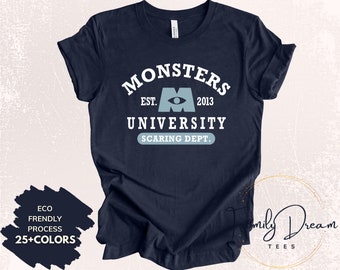 Monsters University Shirt, Matching Family Shirt, Monsters Inc. Scaring Department Dept Sully Mike Wazowski Shirt, Graduation Student Shirts