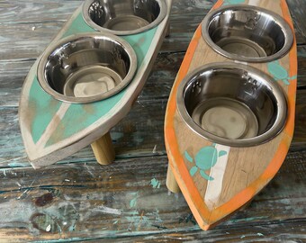 Medium Surfboard Dog Bowl