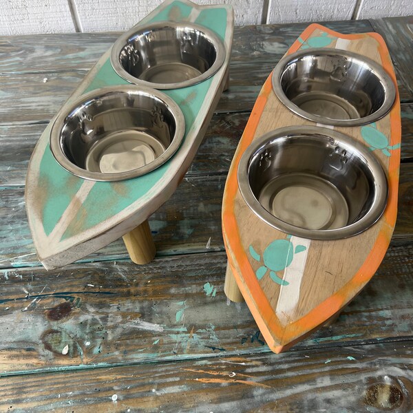 Medium Surfboard Dog Bowl