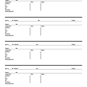 MedSurg 4 patient report sheet