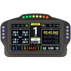 Sim Racing Dashboard ddu Touchscreen Display LEDs RPM SimHub, PSR GT 5.0 Elite Pro Printed Sim Racing Square Edition
