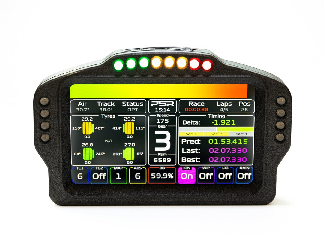 Sim Racing Dashboard Touchscreen Display Leds RPM Simhub GT - Etsy