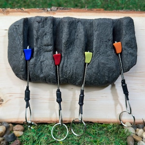 Rock Climbing Key Holder - Premium Quality Handmade Climber Gift (Keychains Included)