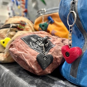 Rock Climbing Hold Keychain - Colorful Climber Gift image 1