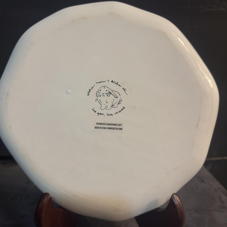 Anthropologie "Love Given, Love Received" Dessert Snack Plate. 9" Bild 2
