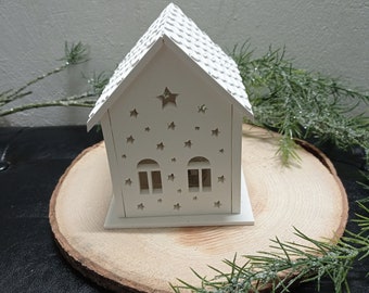 Lichthaus Sternenhaus, Raysindeko, Kerzendeko, Geschenk, Skandi Deko, Mitbringsel