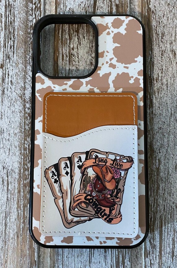 Long live cowgirls, Western case with card holder- wallet-Iphone