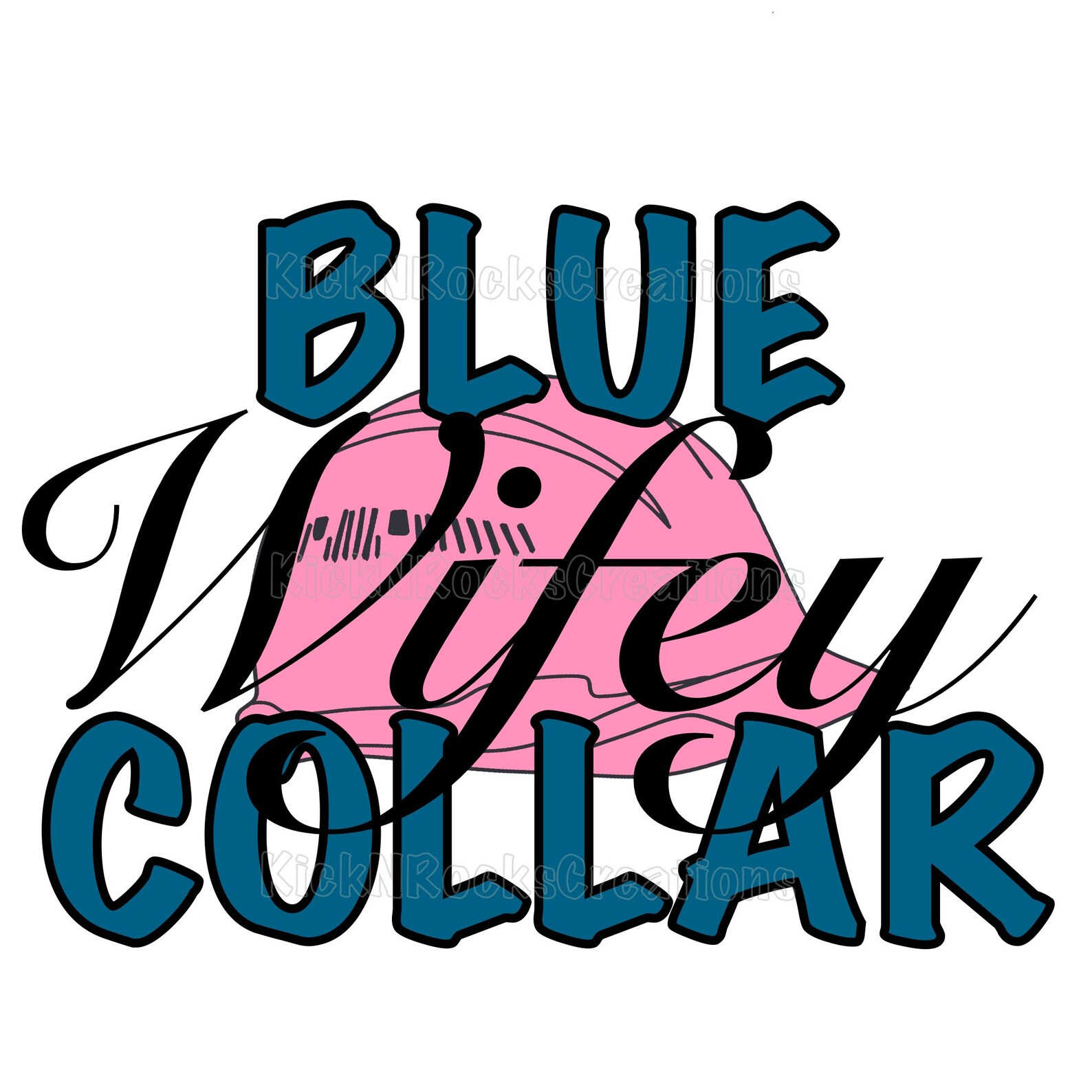 Blue Collar Wifey Sublimation Digital Png Download for Shirt - Etsy