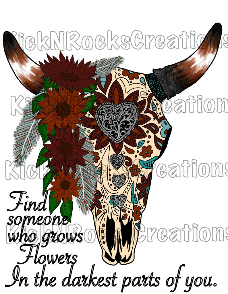 Find Someone Who Grows Flowers in the Darkest Parts of You. Etsy