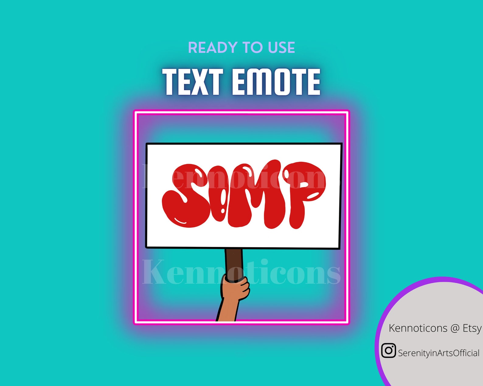 Ready to Use Twitch Emote Simp Sign Emotes red Discord - Etsy