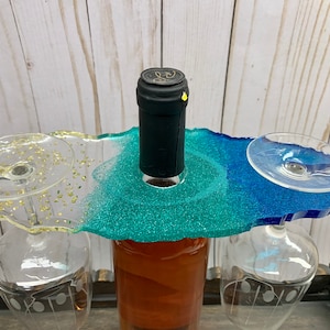 Wine Butler - &quot;glitter ocean&quot;