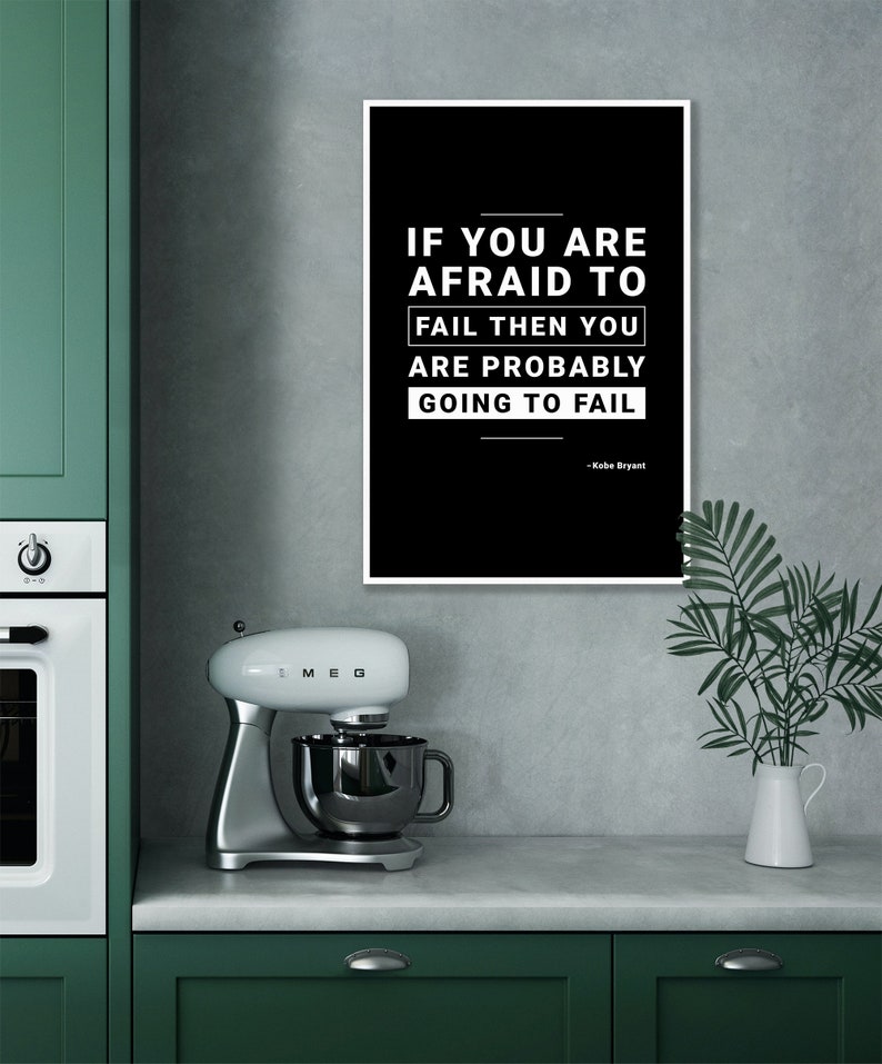 Motivational Wall Art Print Quote Minimalist Living Room Etsy