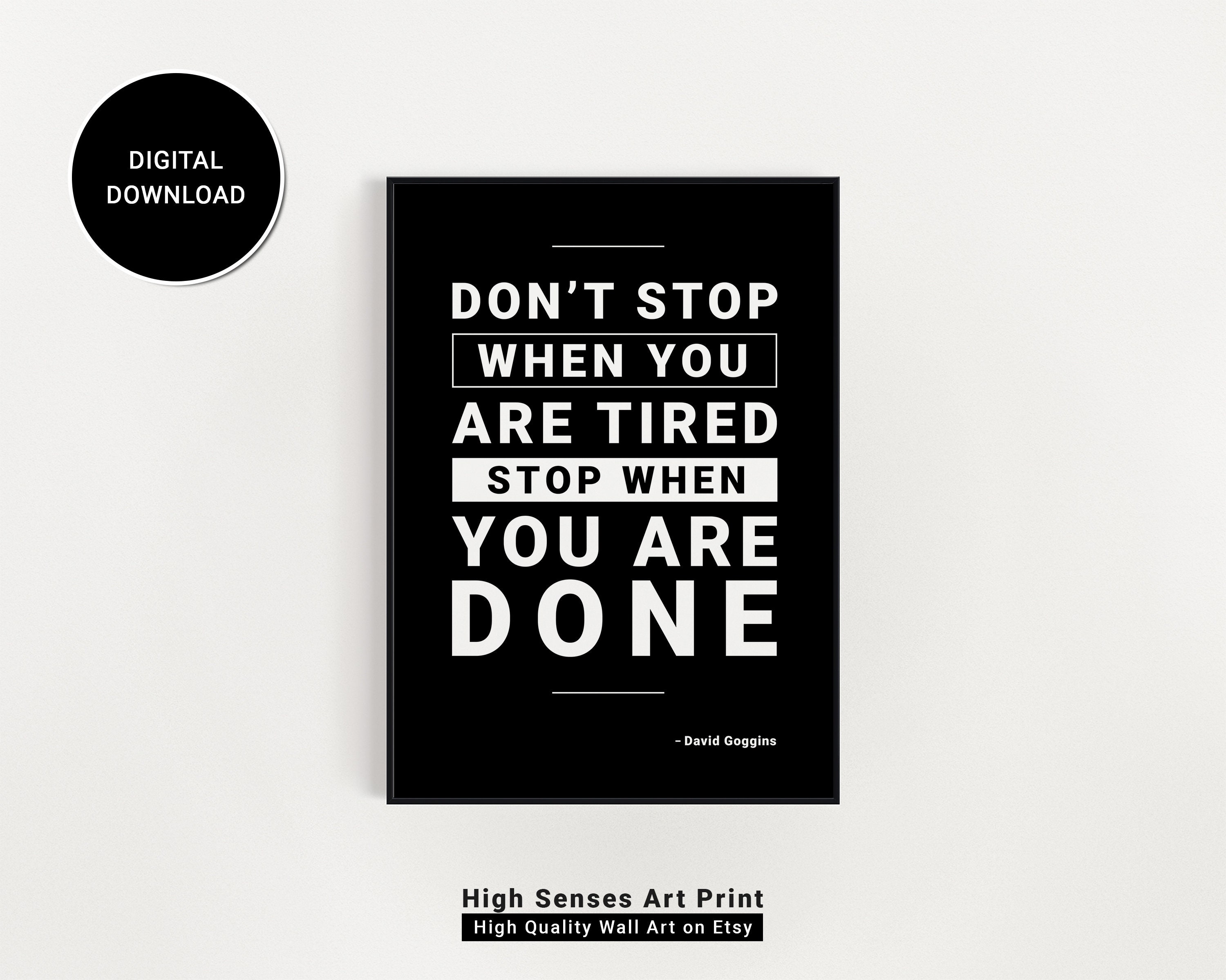 David Goggins Quote - Etsy David Goggins Quote - Etsy