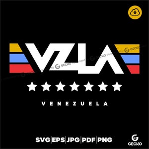 VENEZUELA tricolor tricolor, clipart, descarga digital, diseño, vector, svg png jpeg pdf eps, shirt, bandera, print, cut , VZLA GECKO