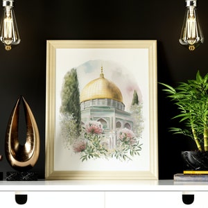 Felsendom Wandkunst | Al-Aqsa-Moschee Poster | Palästina | Jerusalem | Al-Aqsa-Moschee Wandkunst | Felsendom Wandkunst | Aqsa