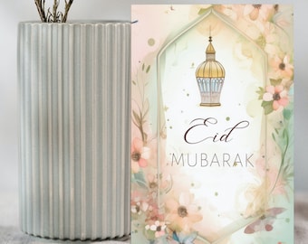 Printable Eid Card | Digital Eid Card | Eid Greeting Card Print | Eid Al Fitr | Eid Al Adha | Eid Card Print | Eid Card Digital |Eid Mubarak