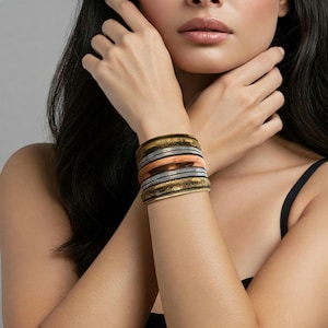 Seltene marokkanische Handwerk Armband Vintage Berber Kupfer und Bronze marokkanische handgefertigte Tuareg Boho Armband antikes und einzigartiges Frauengeschenk