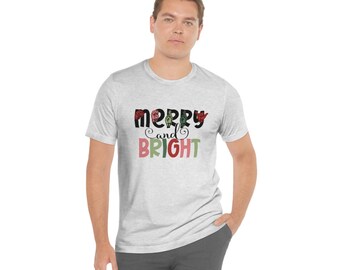 Merry and Bright Sign Language ASL Short-Sleeved Tee