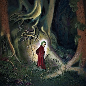 In A Gloomy Wood Dante&#39;s Inferno Gustave Doré Divine Comedy eerie unsettling 11X14 print