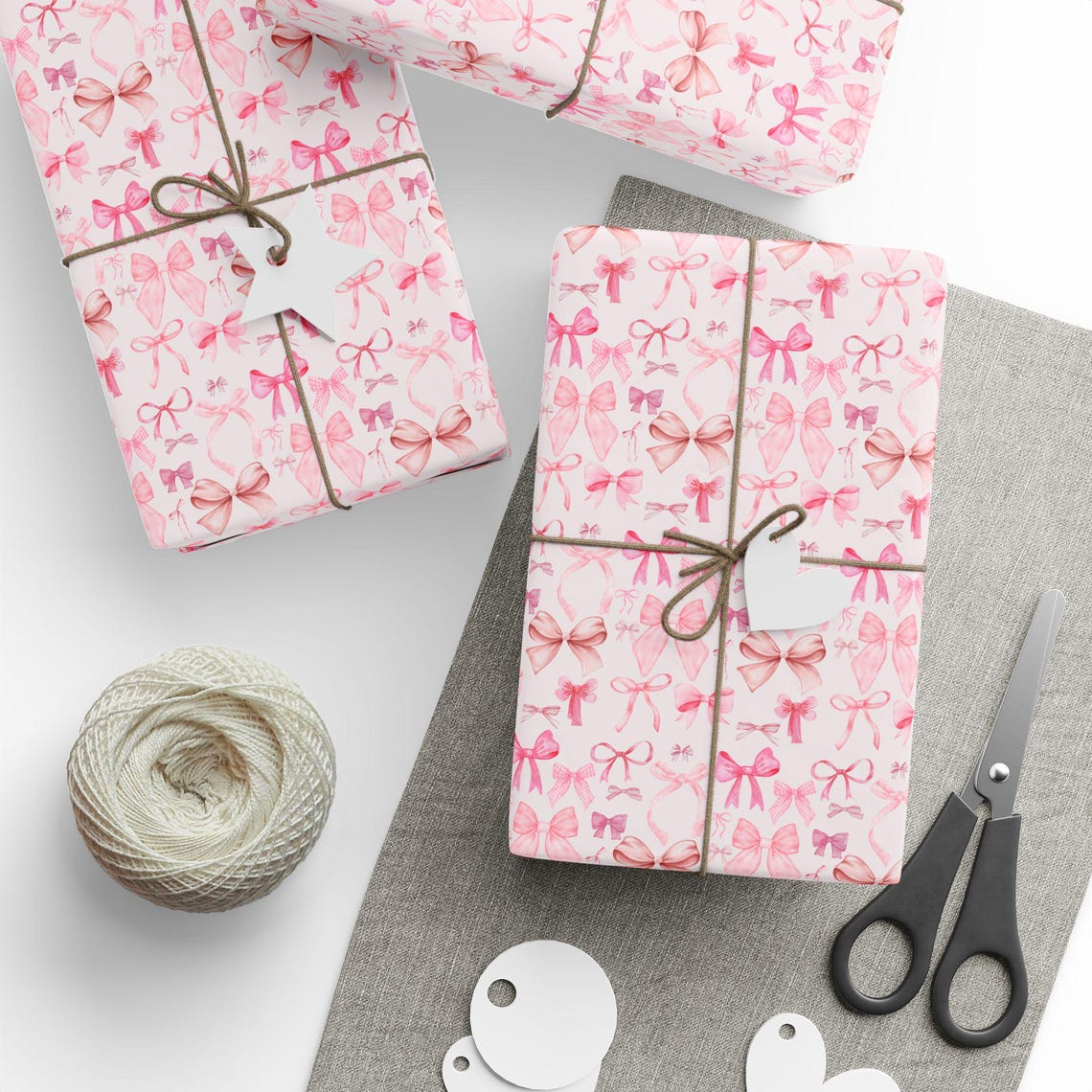 Pink Bow Collage Gift Wrap Roll Wrapping Papers - Etsy