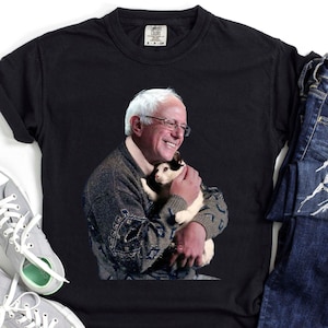Bernie Holding Cat Shirt