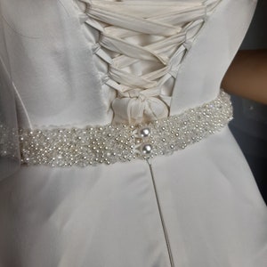 Pearl Bridal Belt, Pearl Sash, Sparkly Belt, Wedding Dress Belt, Pearl  Wedding Belt 1.5 Inches Wide ALICE 