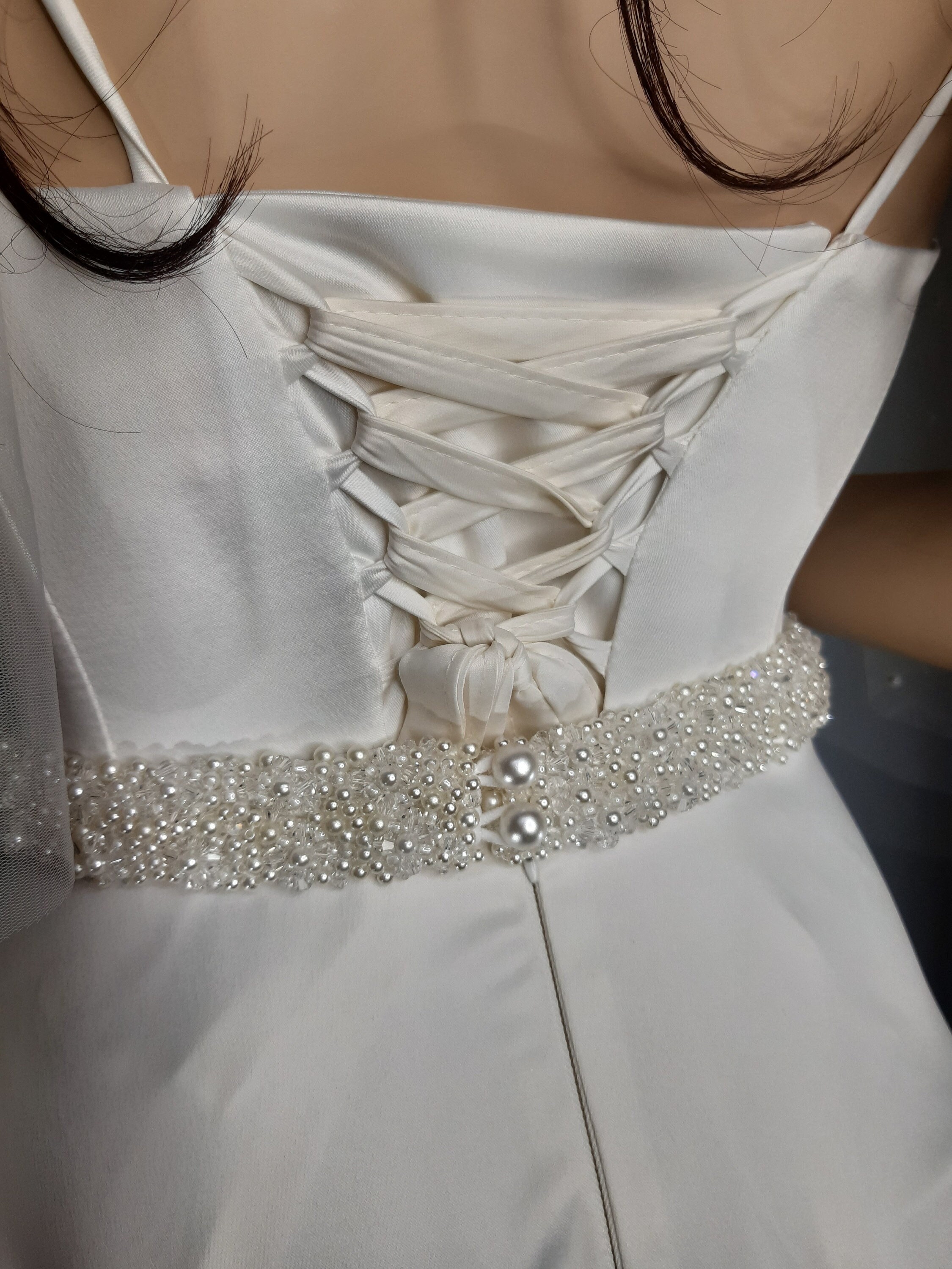 Bridal Belt Hand Rhinestone Wedding Belt Ivory Bridal Sash-Wedding Dress  Belt Crystal 108 Inch length Ribbon Belt for Wedding Dress Formal Dress  Performance Wear 