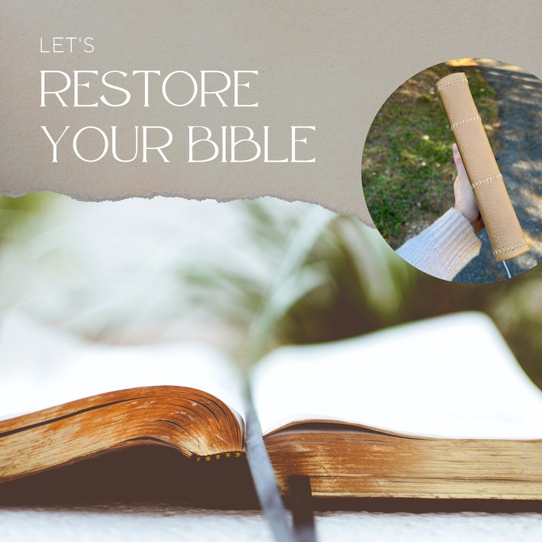Restore Your Bible Custom Bible Recovering Artisanal Etsy