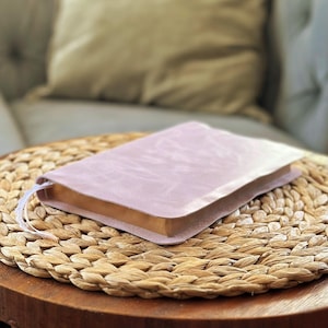 Romantic Pink Bible | Genuine Leather and Lace | Available in NIV, ESV & King James Version | Personalize with Her Name