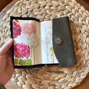 Olive Green Bible | NIV and CSB Pocket Bibles for Her | Vintage Flower Bible