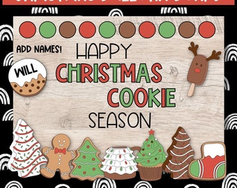 Retro Christmas Bulletin Board for Classroom or Winter Door Decor, Groovy Christmas Bulletin Board, December Door Decor for Teachers